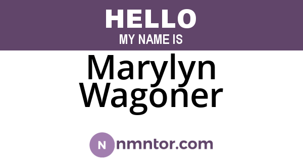 Marylyn Wagoner
