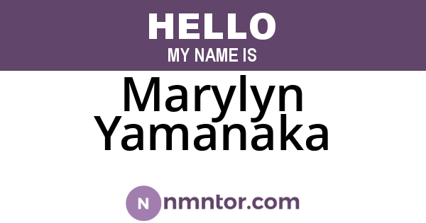 Marylyn Yamanaka