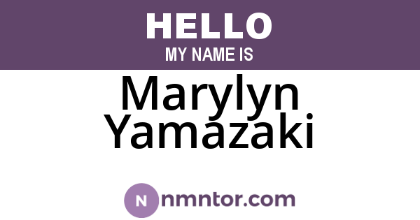 Marylyn Yamazaki