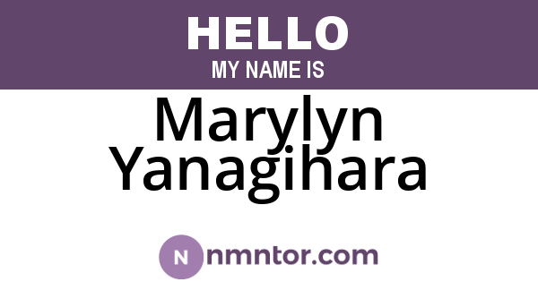 Marylyn Yanagihara