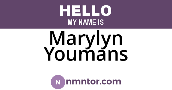 Marylyn Youmans