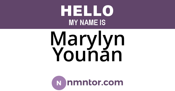 Marylyn Younan