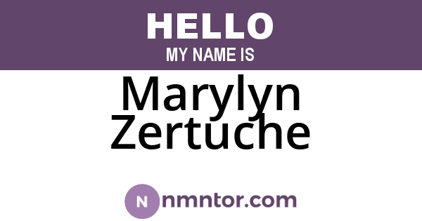 Marylyn Zertuche