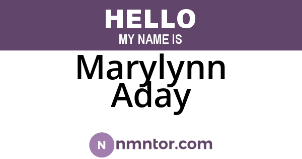 Marylynn Aday