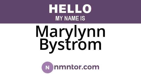 Marylynn Bystrom