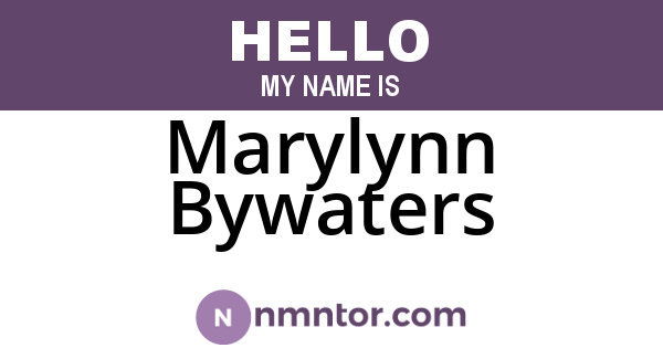 Marylynn Bywaters