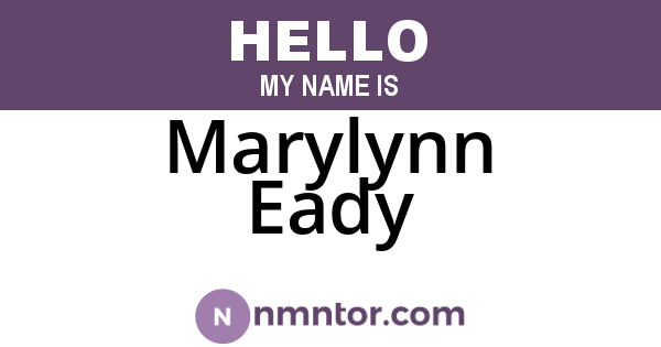 Marylynn Eady