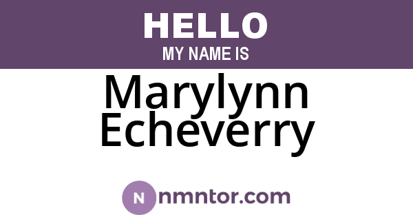 Marylynn Echeverry