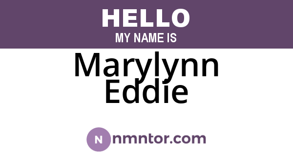 Marylynn Eddie