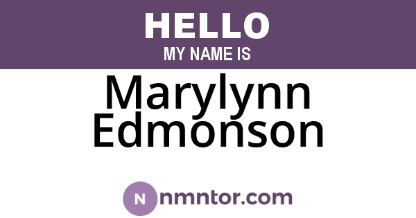 Marylynn Edmonson