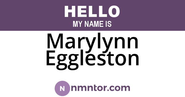 Marylynn Eggleston