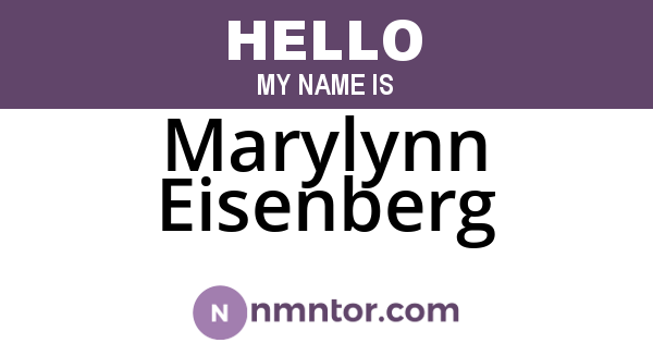 Marylynn Eisenberg