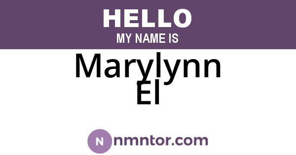 Marylynn El
