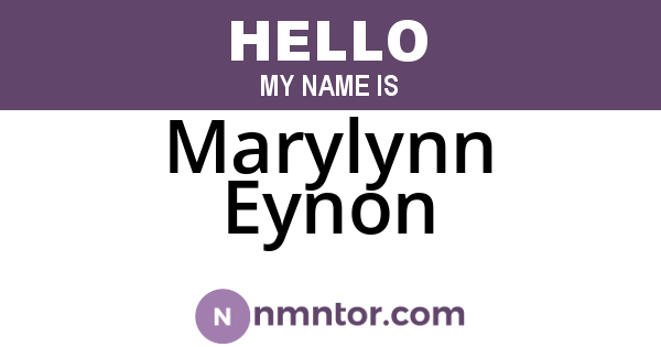 Marylynn Eynon