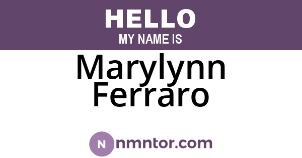 Marylynn Ferraro