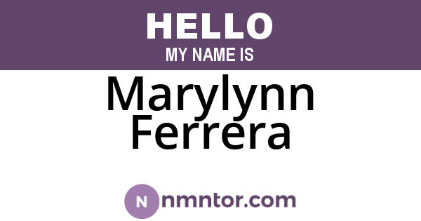 Marylynn Ferrera