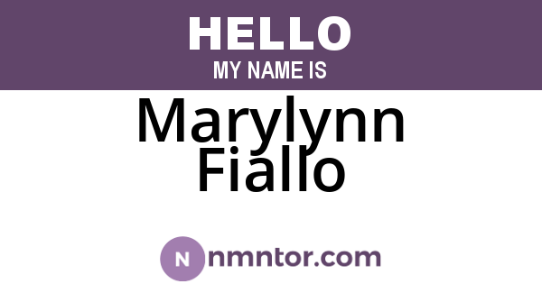 Marylynn Fiallo