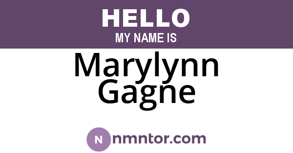 Marylynn Gagne