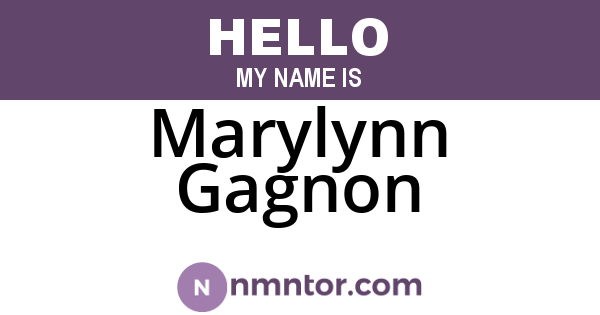 Marylynn Gagnon