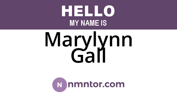 Marylynn Gall