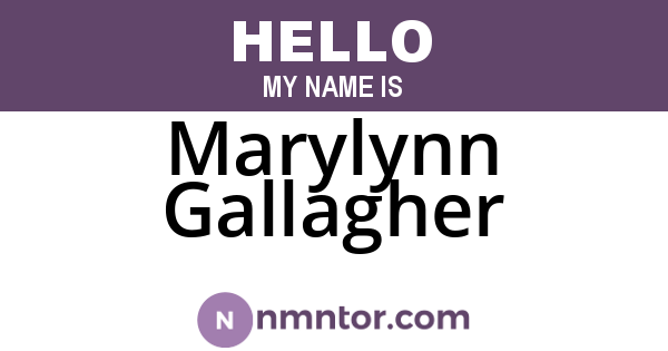 Marylynn Gallagher