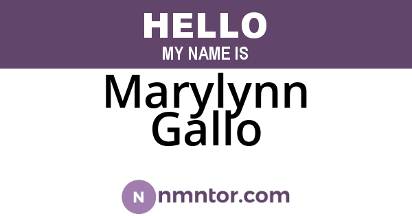 Marylynn Gallo