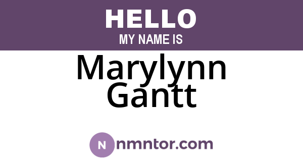 Marylynn Gantt