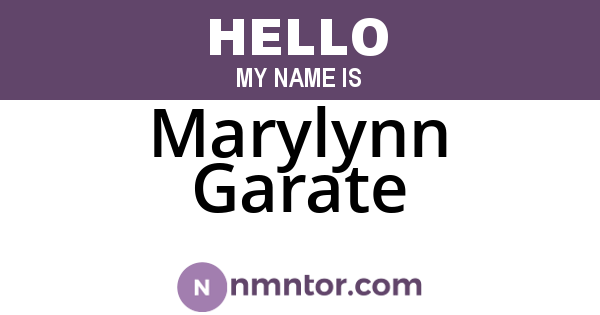 Marylynn Garate