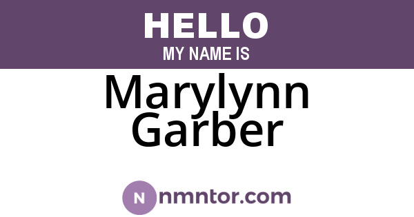 Marylynn Garber