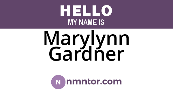 Marylynn Gardner