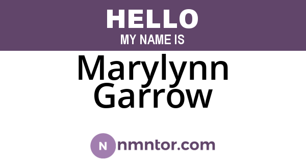 Marylynn Garrow