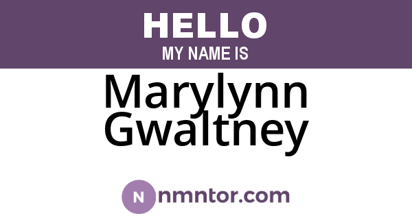 Marylynn Gwaltney