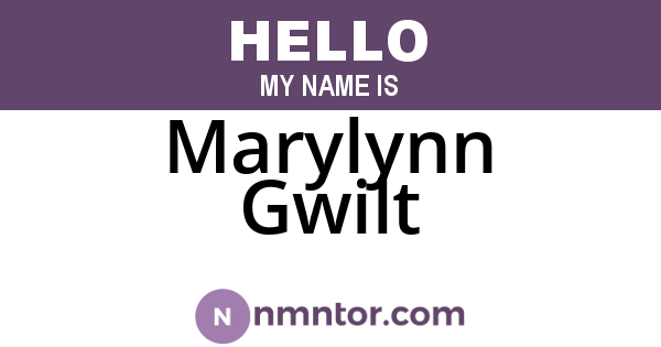 Marylynn Gwilt