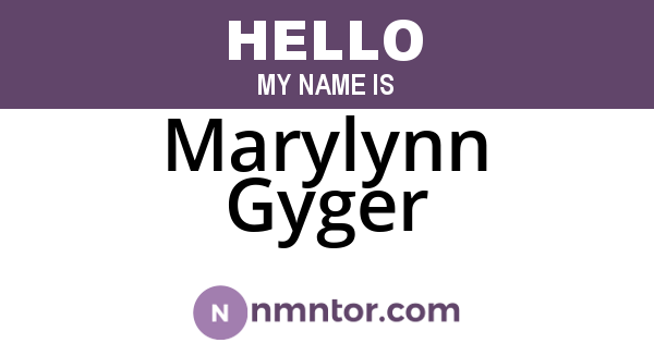 Marylynn Gyger