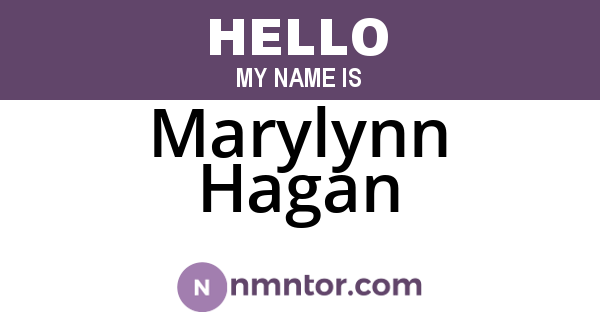 Marylynn Hagan