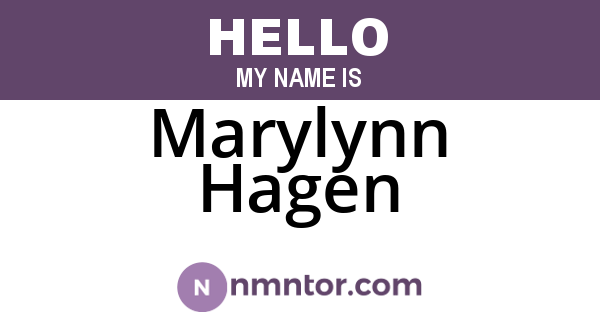 Marylynn Hagen