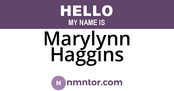 Marylynn Haggins
