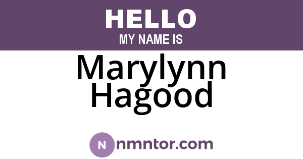 Marylynn Hagood