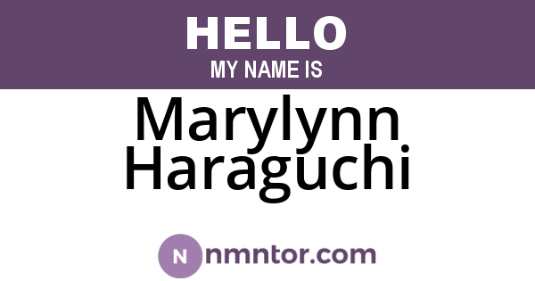 Marylynn Haraguchi