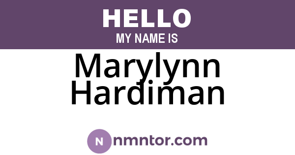 Marylynn Hardiman