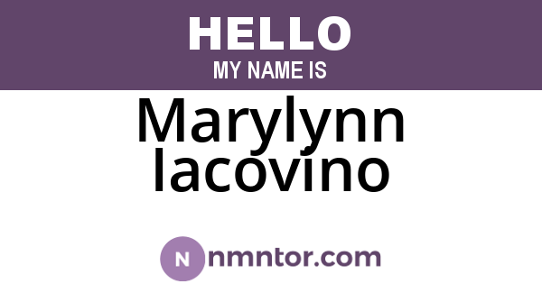 Marylynn Iacovino
