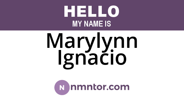 Marylynn Ignacio