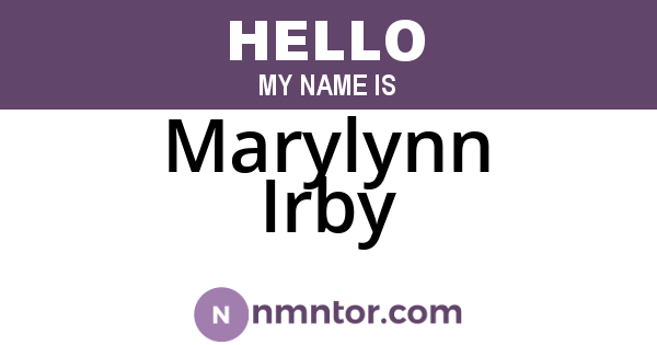 Marylynn Irby