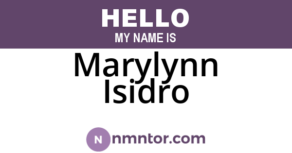 Marylynn Isidro