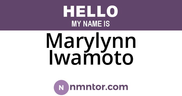 Marylynn Iwamoto