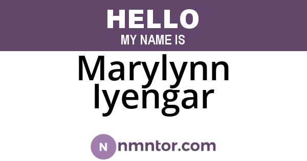 Marylynn Iyengar