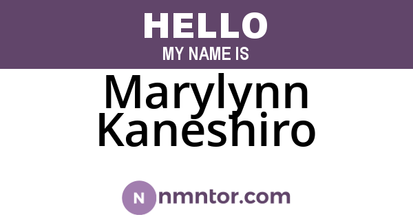 Marylynn Kaneshiro