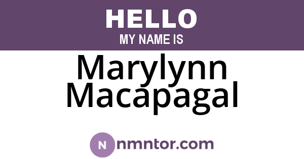 Marylynn Macapagal