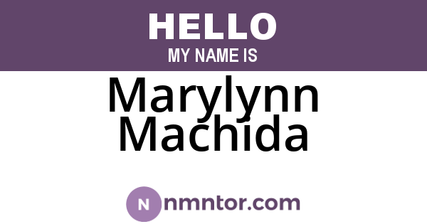 Marylynn Machida
