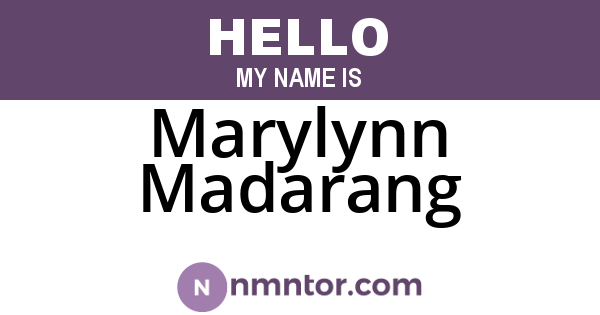 Marylynn Madarang